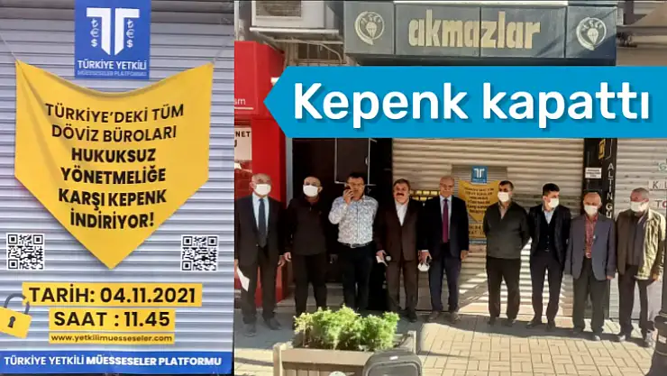 Bartın'da döviz bürosu kepenk indirdi