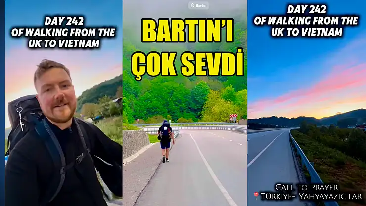 Bartın'da ezan sesinden çok etkilendi