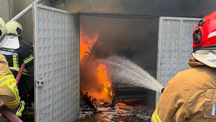 Bartın'da Garajda Korkutan yangın