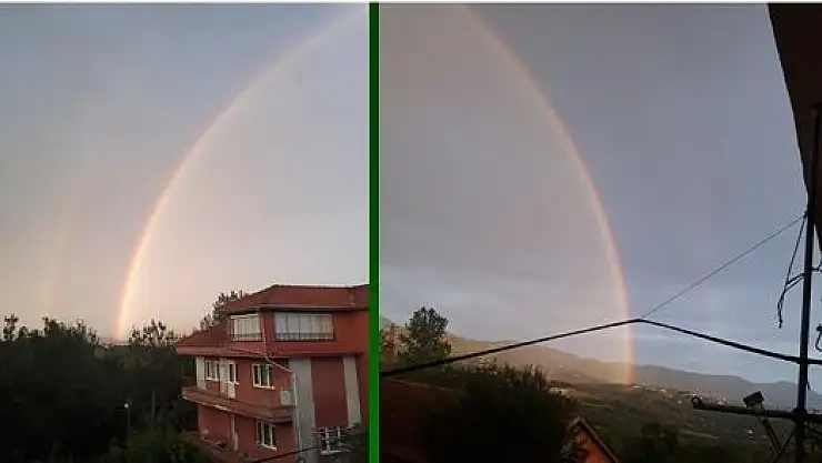 Bartın'da gökkuşağı sürprizi