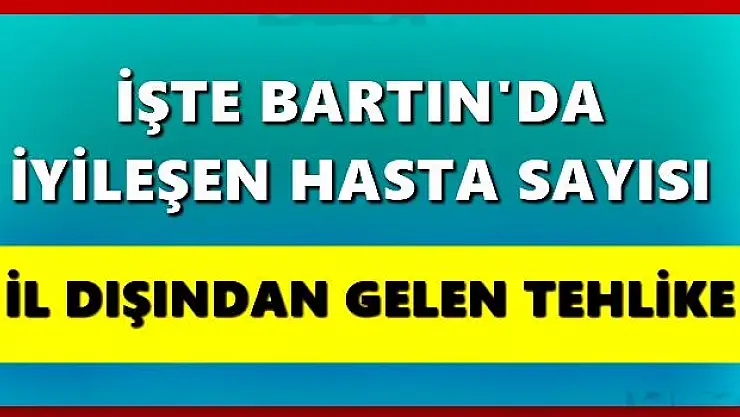 Bartın'da iyileşen hasta sayısı