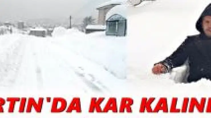 Bartın'da kar kalınlığı 1,5 metreyi Geçti
