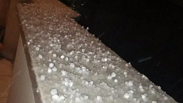 Bartın'da misket büyüklüğünde dolu yağdı