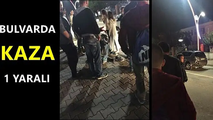 Bartın'da motosiklet cipe çarptı, 1 yaralı