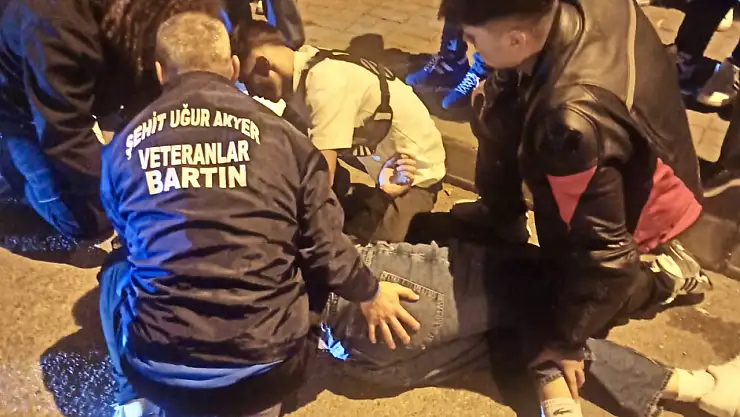 Bartın'da motosikletli kaza