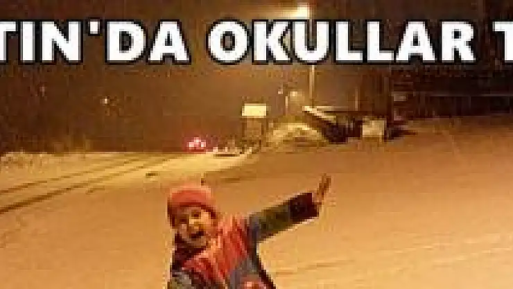 Bartın'da Okullar Yoğun Kar Nedeniyle Tatil 