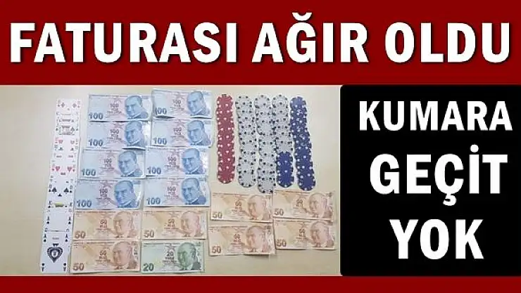 Bartın'da paralı kumar baskını