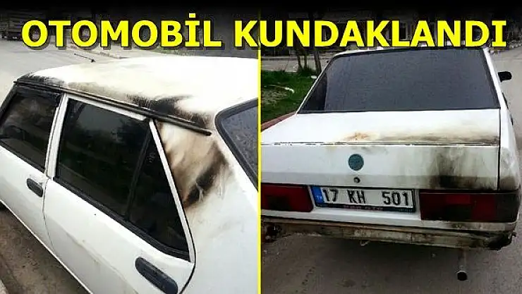 Bartın'da park halindeki otomobil kundaklandı