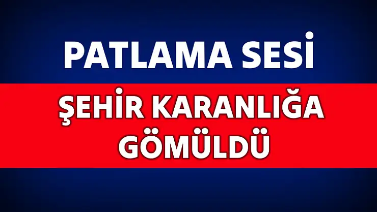 Bartın'da Patlama sesi