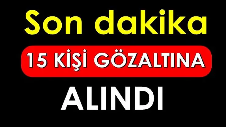 Bartın'da sabah saatlerinde operasyon