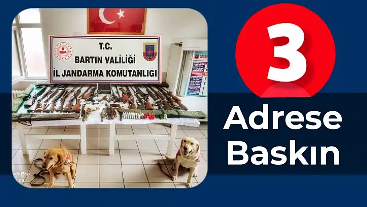 Bartın'da silah ve uyuşturucu operasyonu