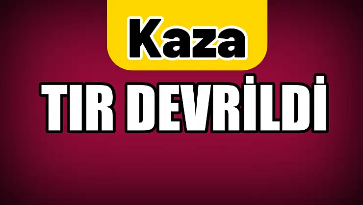 Bartın'da Tır Şarampole Devrildi