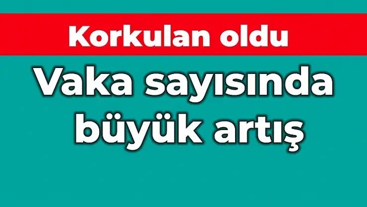 Bartın'da vaka sayısı patladı