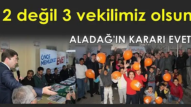 Bartın'dan 2 değilde 3 milletvekili olsun