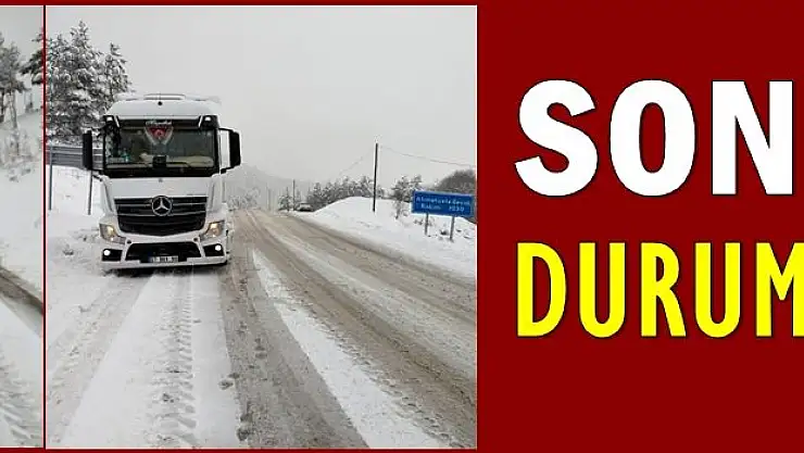Bartın Karabük yolunda kar etkili oluyor