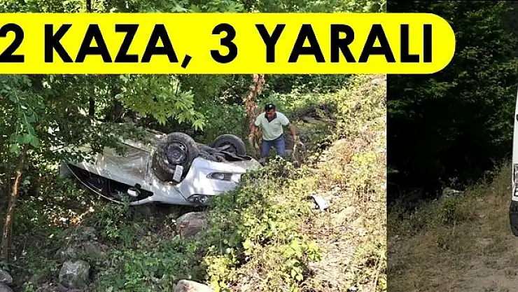 Bartın Karabük yolunda üst üste 2 kaza