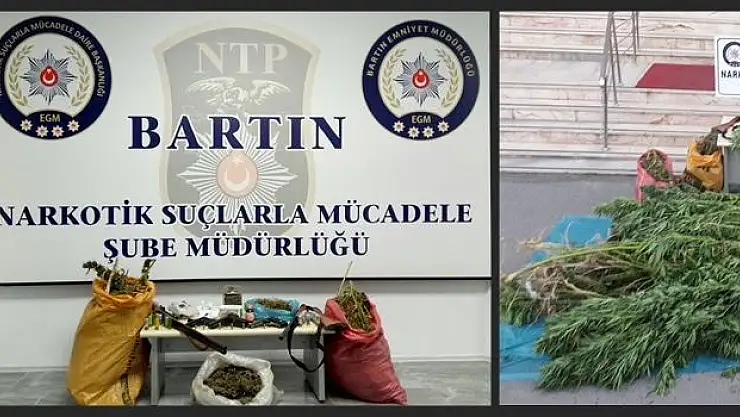 Bartın polisinden uyuşturucu operasyonu