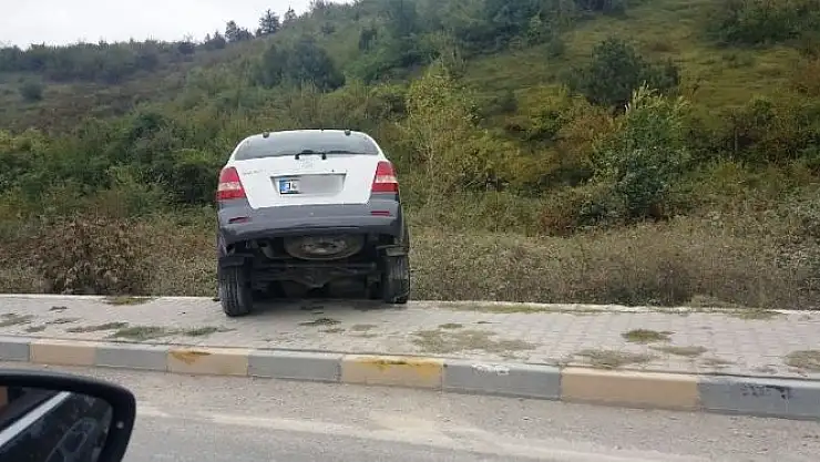 Bartın sanayi kavşağında kaza