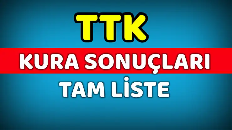 Bartın TTK kura listesi