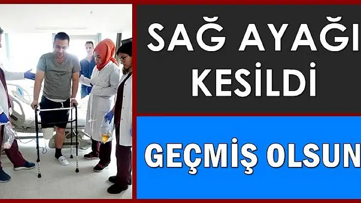 Bartınlı Gazi Sabri'nin ayağı kesildi