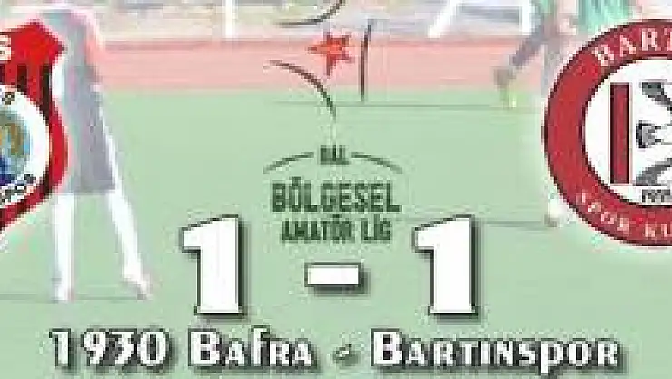 Bartınspor deplasmanda berabere kaldı