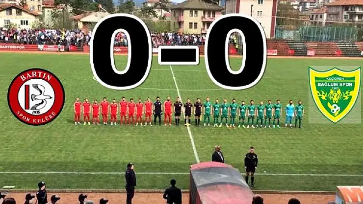 Bartınspor golü bulamadı, hayaller yarım kaldı