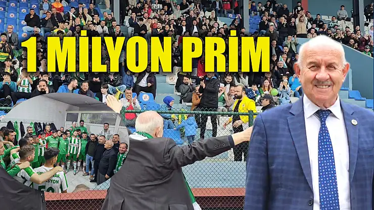 Başkan Karaman'dan maç öncesi prim dopingi