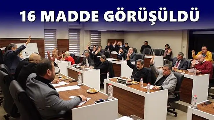 Belediye Meclisi yılın ilk toplantısını yaptı