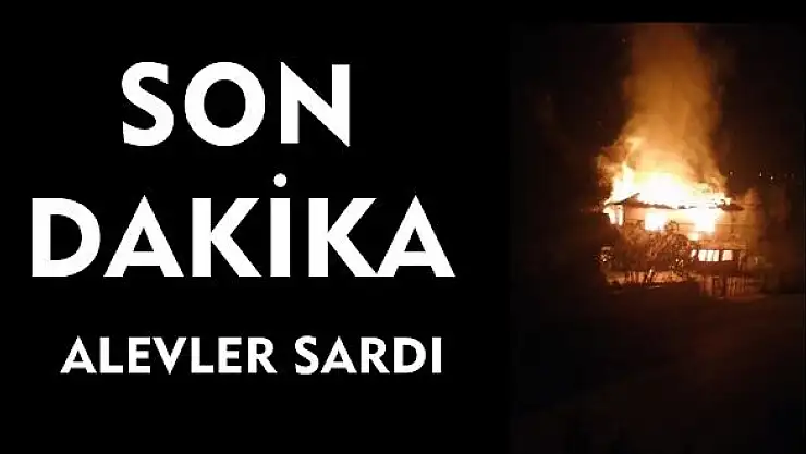 Bir ev alevlere teslim oldu