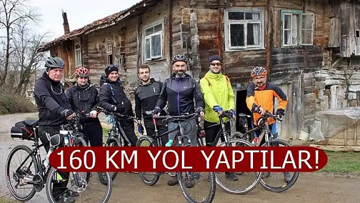 Bisikletçiler 160 KM tur attılar!