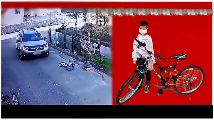 Bisikleti ezilen Utku'ya Bakandan hediye