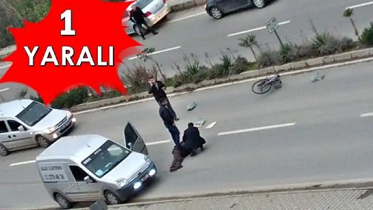 Bisikletliye araba çarptı