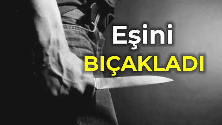 Boşanmak üzere olduğu karısını bıçakladı