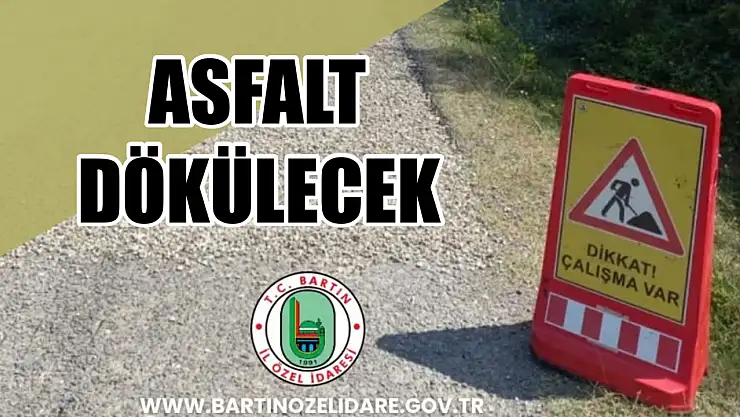 Bozuk yola sıcak asfalt dökülecek