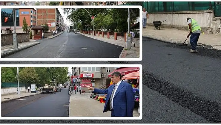 Bülent Ecevit Bulvarında hummalı çalışma