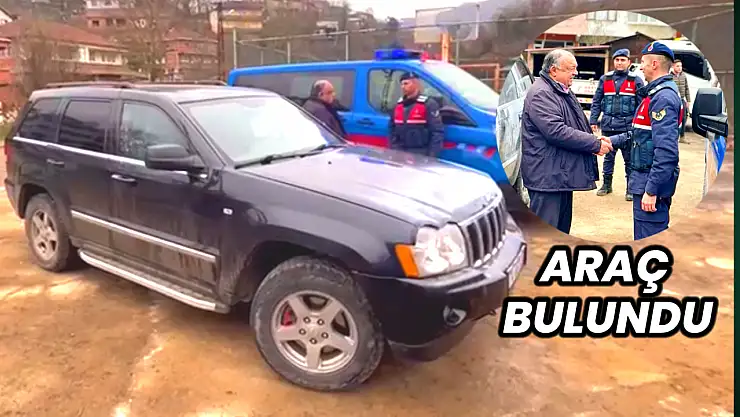 Çalınan lüks cip Zonguldak'ta bulundu