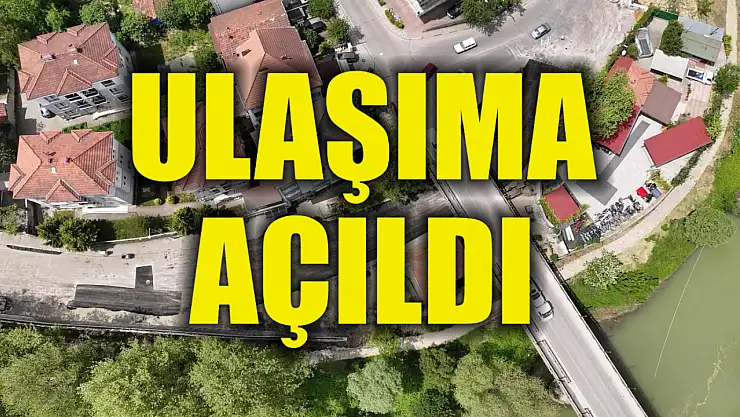 Çalışmalar bitti, yol ulaşıma açıldı