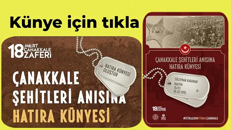 Çanakkale destanı için künye oluştur