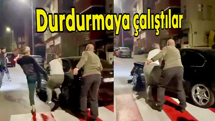 Çarpıp kaçtı! Vatandaşlar durdurmaya çalıştı