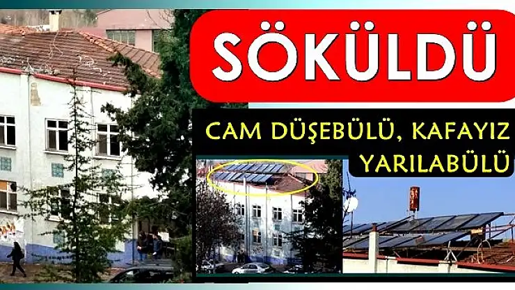 Çatıdaki tehlike ortadan kalktı