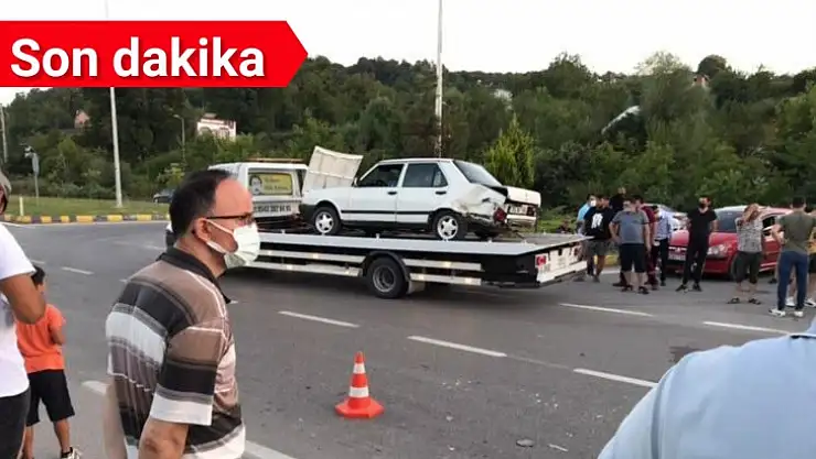 Çayırlar kavşağında kaza