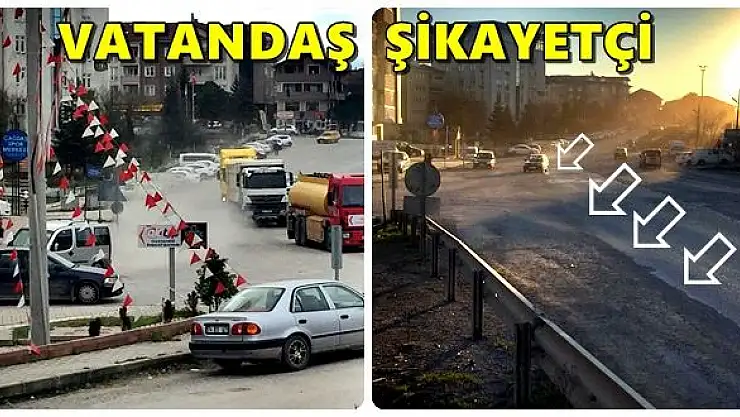 Çevre yolu toz duman içinde