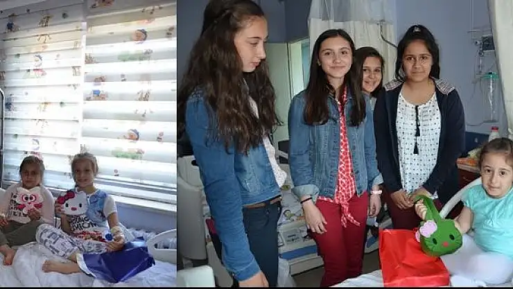 Çocuk Hastaların Yüzlerini Güldürdüler