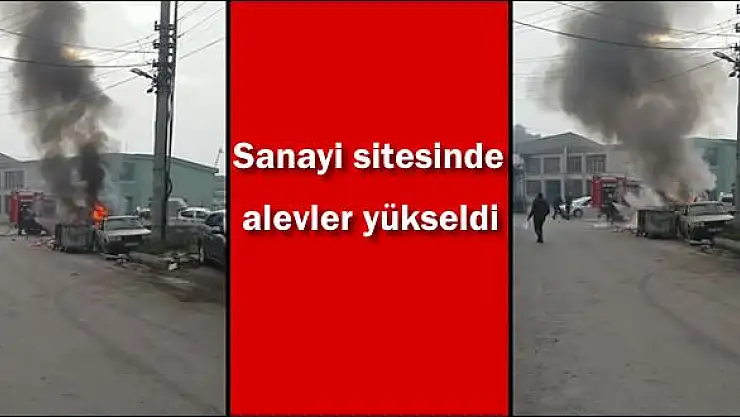 Çöpler ve atıklar alev aldı