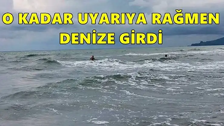Dalgalara kapılan genç boğuldu