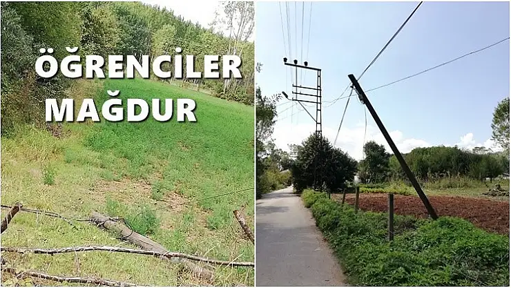 Direkler yıkıldı, internet gitti