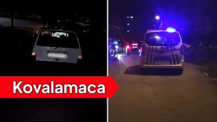 Drift attı, polis peşine takıldı