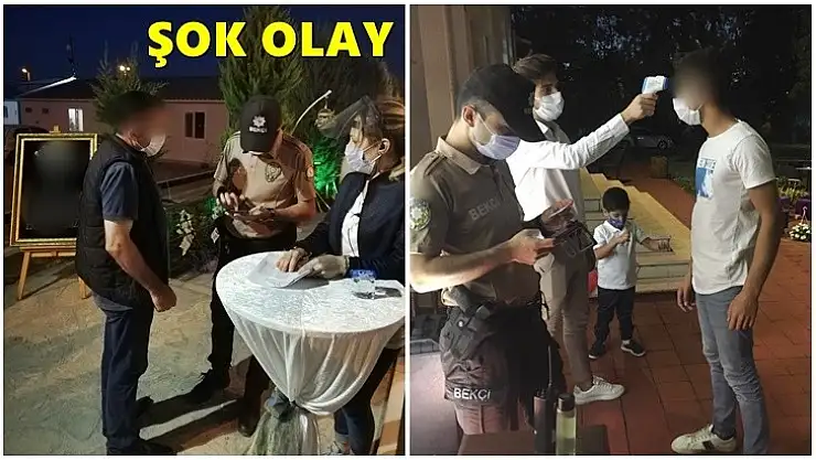 Düğünde şok olay