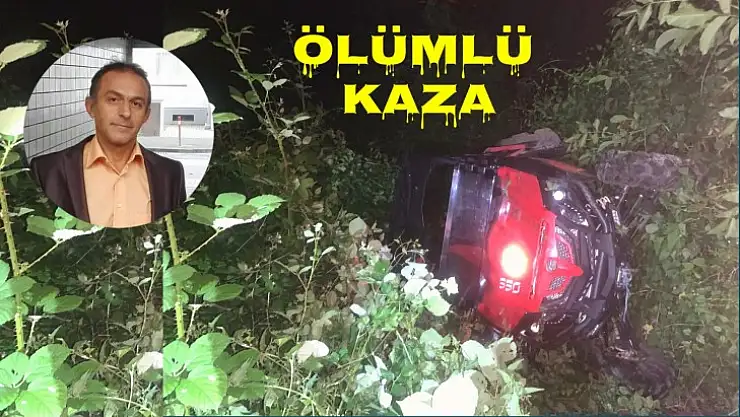 Duvara çarpıp şarampole yuvarlandı