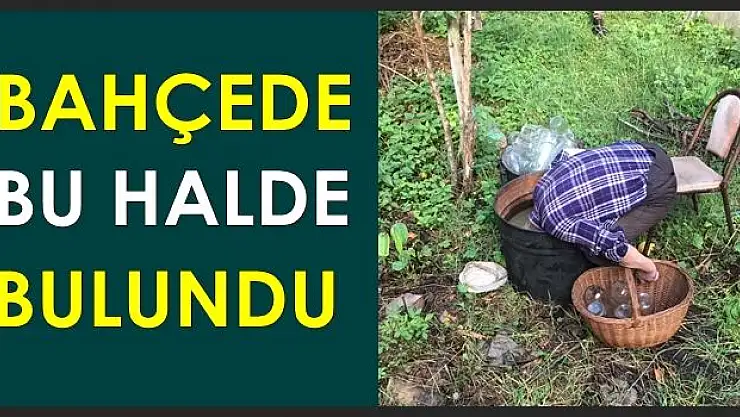 Ecel bahçede yakaladı...